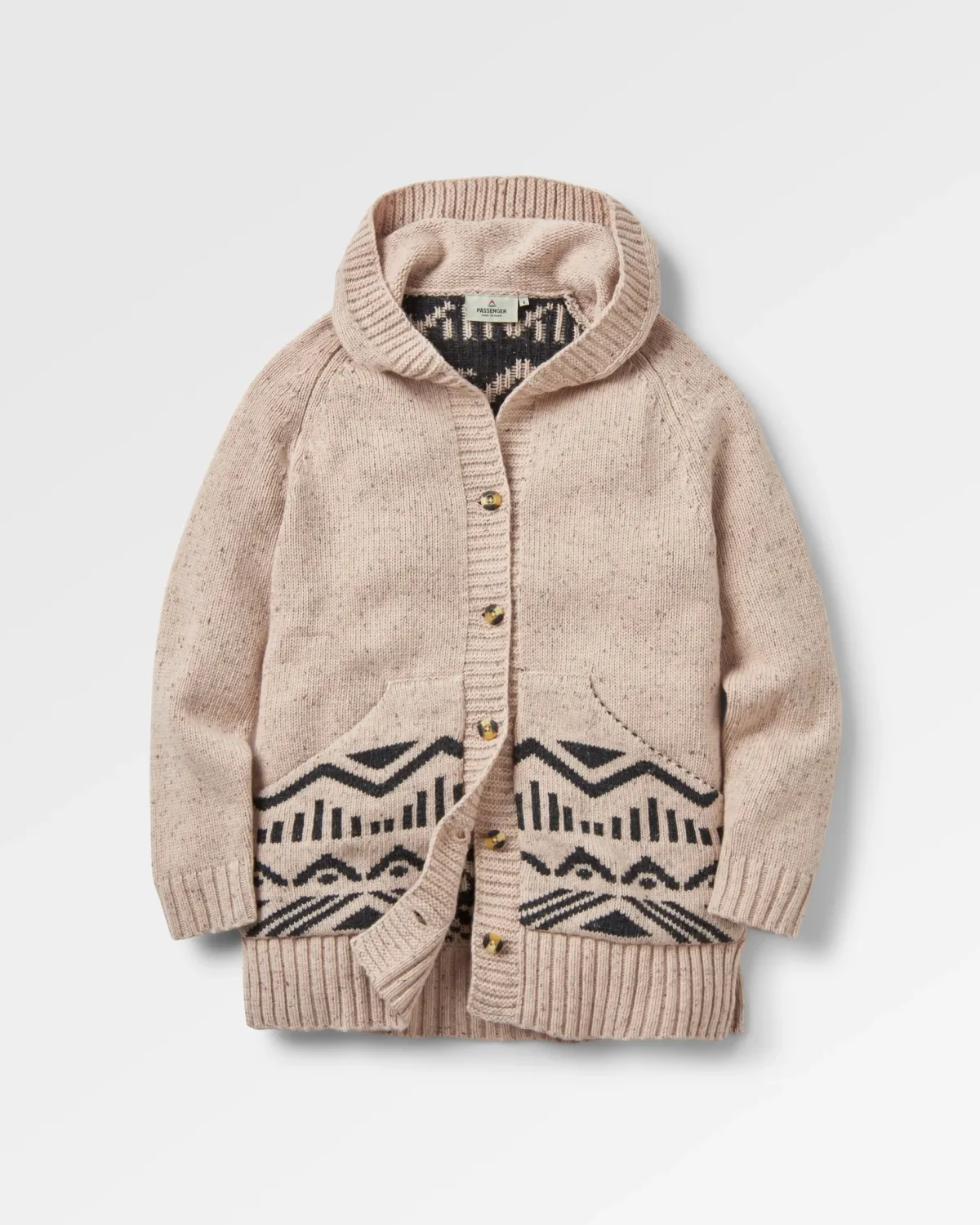 Knitwear|Sweaters|Passenger Snoozle Recycled Knitted Hooded Sweater - Oatmeal