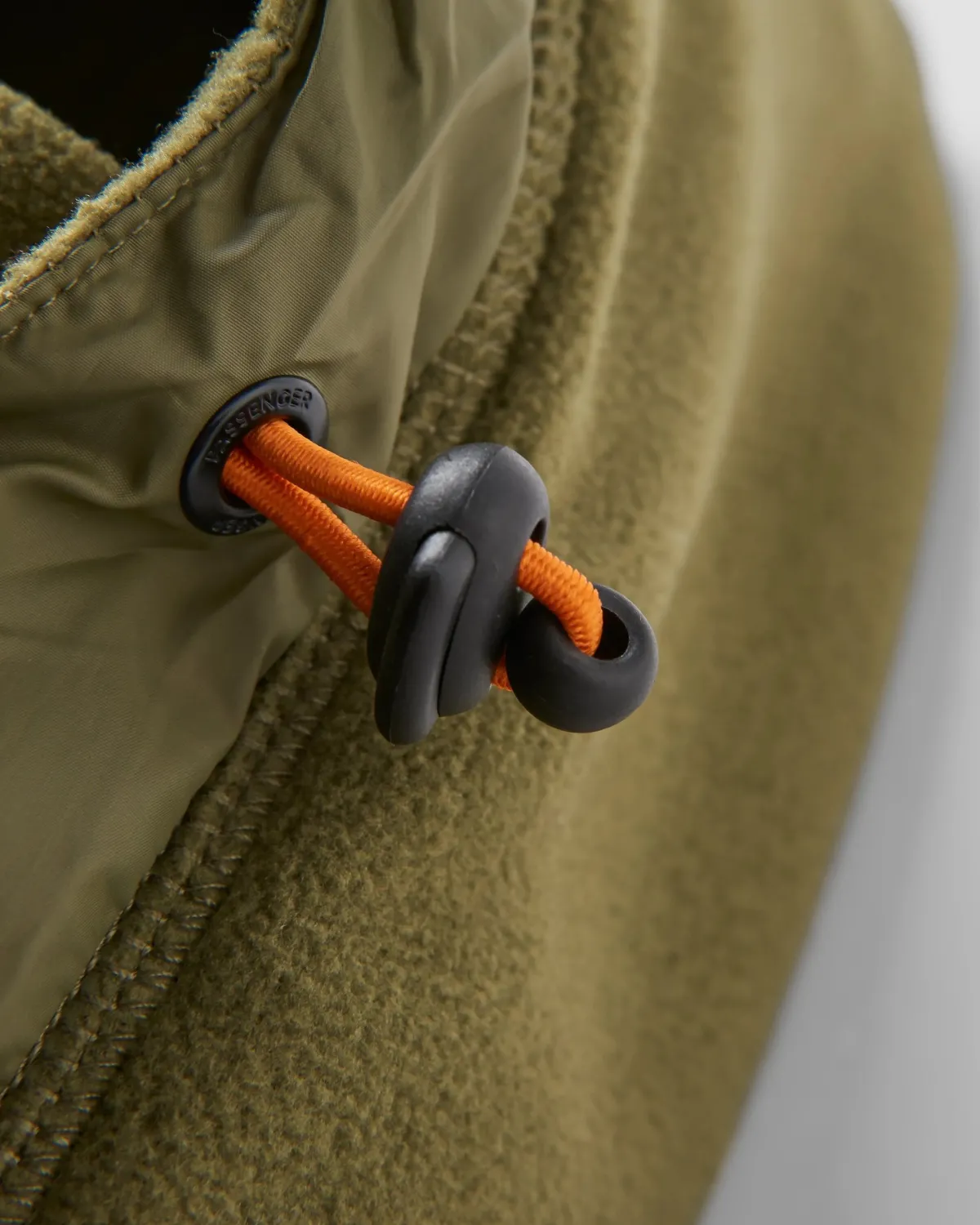 Neckwear|Neckwear & Snoods|Passenger Snow Lodge Recycled Polar Fleece Hood - Khaki Green KhakiGreen