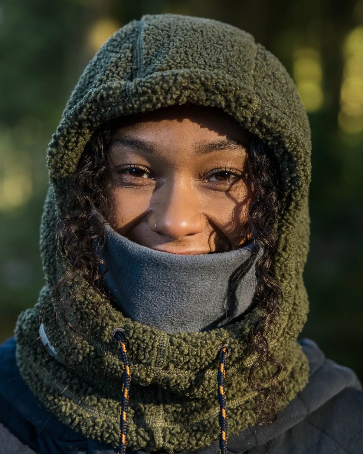 Beanies|Beanies|Passenger Snowdrift Recycled Fleece Hood - Khaki Green KhakiGreen