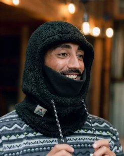 Beanies|Beanies|Passenger Snowdrift Recycled Fleece Hood - Black