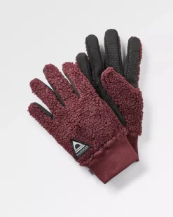 Gloves|Passenger Snowfall 2.0 Recycled Sherpa Gloves - Wine