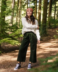 Pants|Overalls & Pants|Passenger Someday Organic Cotton Corduroy Cropped Pant - Fir Tree FirTree