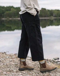 Pants|Overalls & Pants|Passenger Someday Organic Cotton Corduroy Cropped Pant - Black