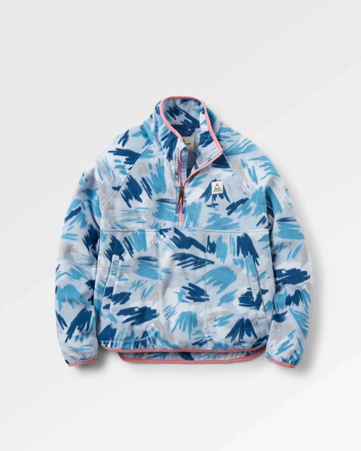 Fleece|Fleece|Passenger Sorrel Recycled Polar Fleece - Abstract Mountain Blue Fog AbstractMountainBlueFog