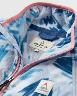 Fleece|Fleece|Passenger Sorrel Recycled Polar Fleece - Abstract Mountain Blue Fog AbstractMountainBlueFog