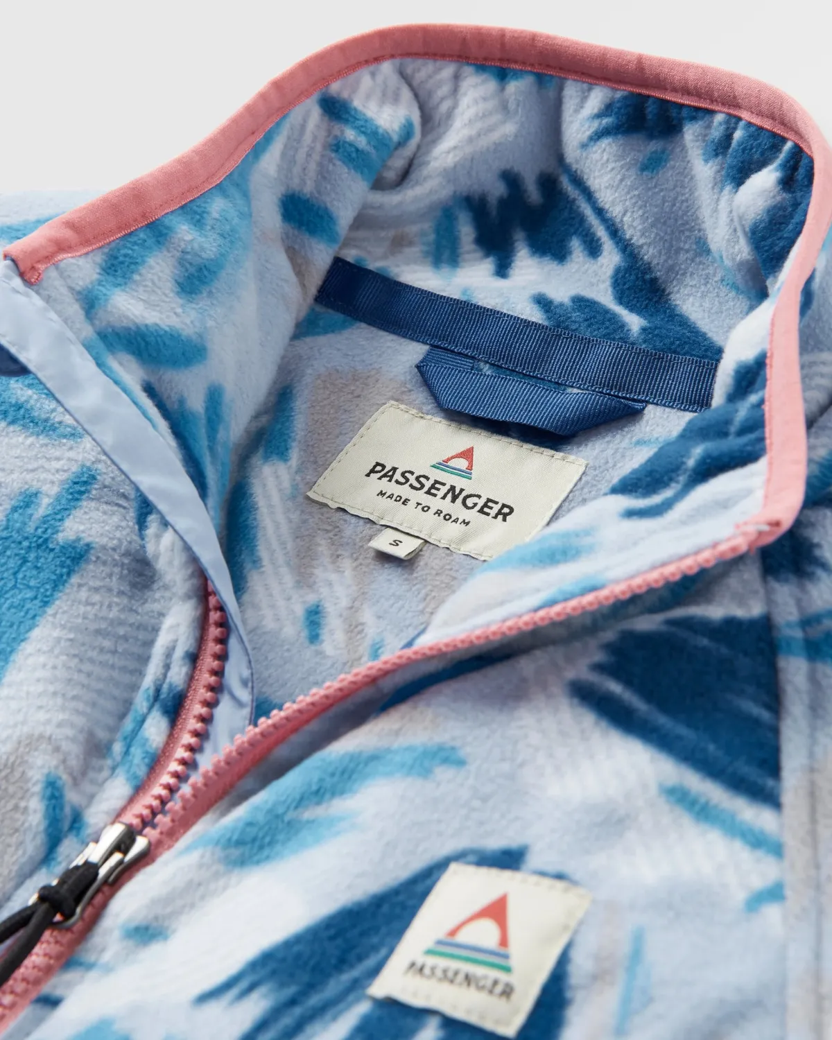 Fleece|Fleece|Passenger Sorrel Recycled Polar Fleece - Abstract Mountain Blue Fog AbstractMountainBlueFog