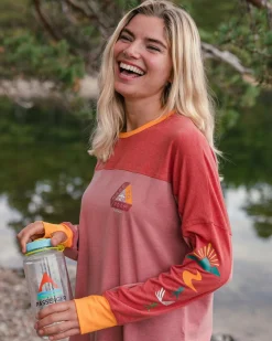 Outdoor Active|T-Shirts & Tank Tops|Passenger Sorrento Recycled Active Long Sleeve T-Shirt - Dusty Rose DustyRose