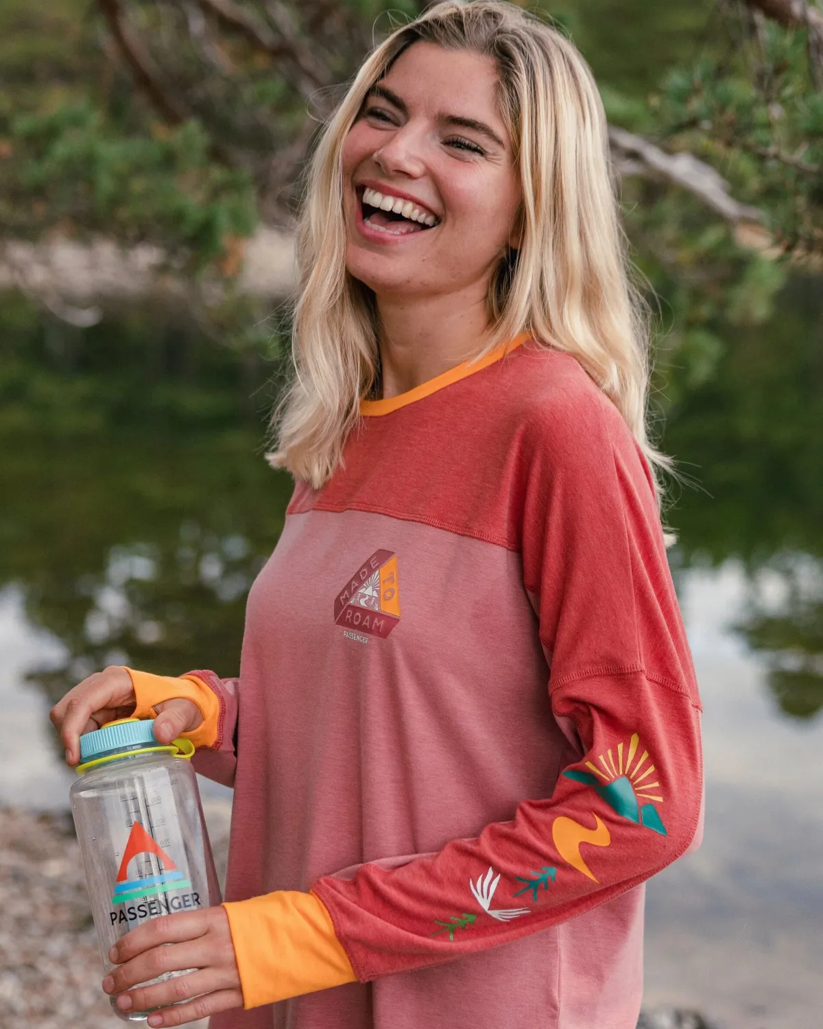 Outdoor Active|T-Shirts & Tank Tops|Passenger Sorrento Recycled Active Long Sleeve T-Shirt - Dusty Rose DustyRose