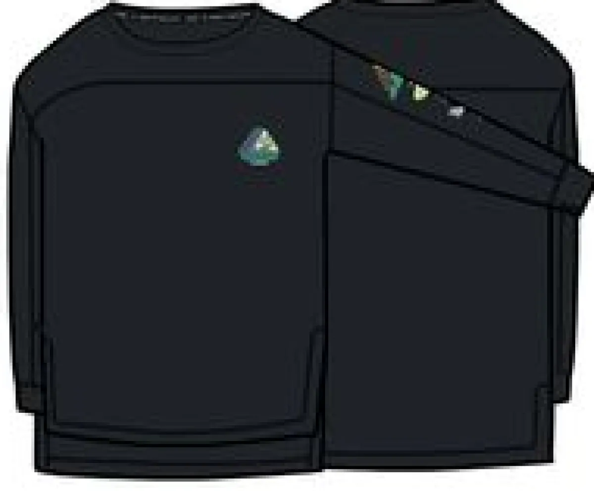 Tops|Outdoor Active|Passenger Sorrento Recycled Active Long Sleeve T-Shirt - Black