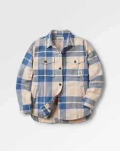 Shirts|Shirts|Passenger Stella Organic Cotton Long Sleeve Shirt - Provincial Blue Check ProvincialBlueCheck