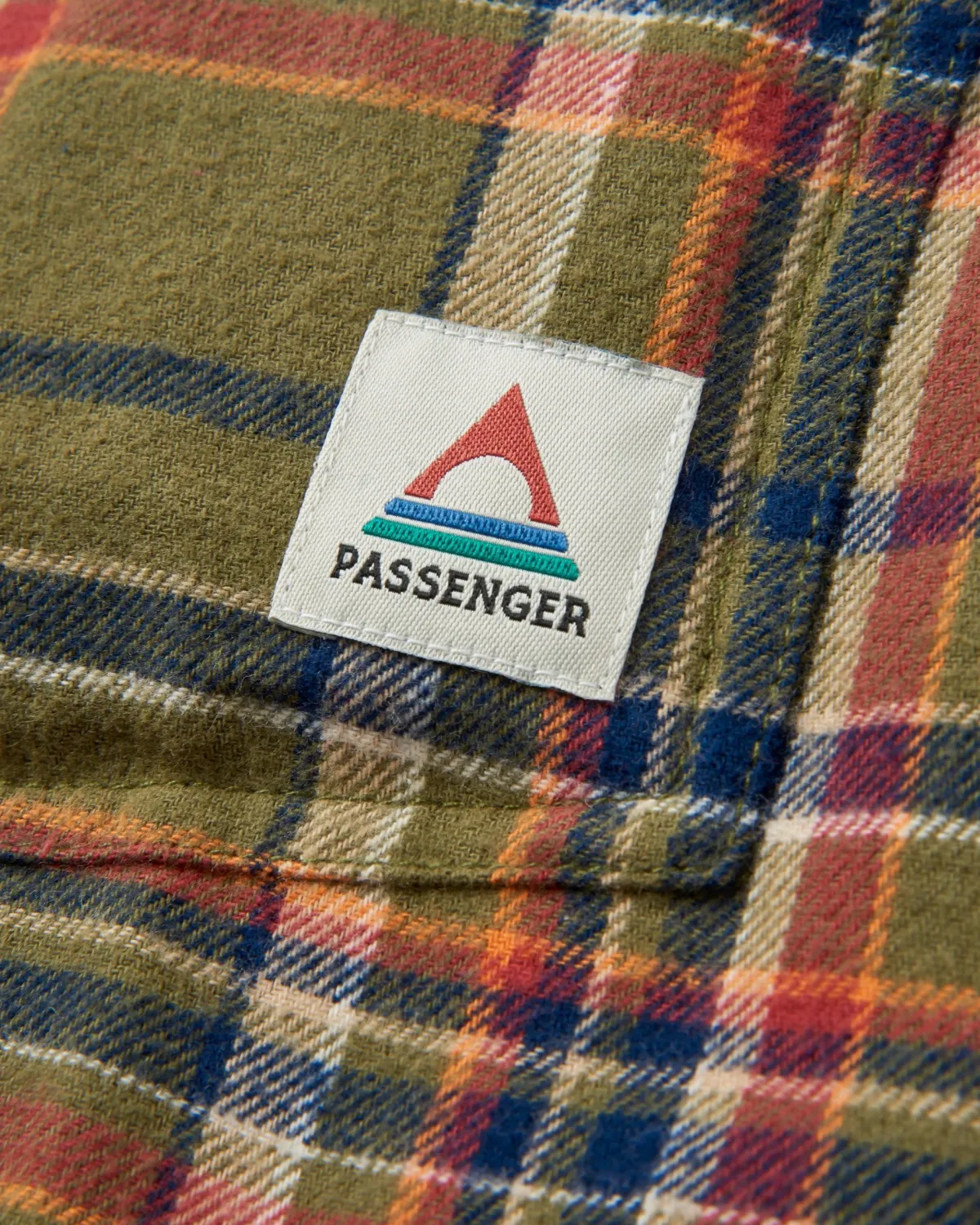 Shirts|Shirts|Passenger Stella Organic Cotton Long Sleeve Shirt - Khaki Green Check KhakiGreenCheck