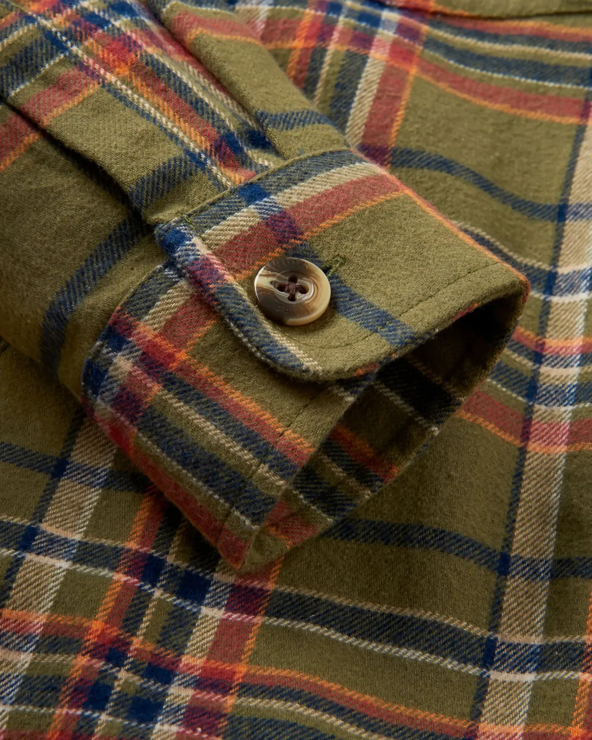 Shirts|Shirts|Passenger Stella Organic Cotton Long Sleeve Shirt - Khaki Green Check KhakiGreenCheck