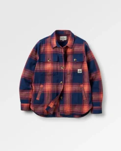 Shirts|Shirts|Passenger Stella Organic Cotton Long Sleeve Shirt - Rich Navy/ Red Ochre Check RichNavy/RedOchreCheck