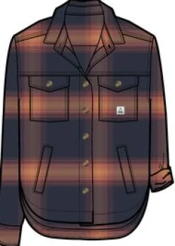 Shirts|Shirts|Passenger Stella Organic Cotton Long Sleeve Shirt - Rich Navy/ Red Ochre Check RichNavy/RedOchreCheck