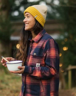 Shirts|Shirts|Passenger Stella Organic Cotton Long Sleeve Shirt - Rich Navy/ Red Ochre Check RichNavy/RedOchreCheck