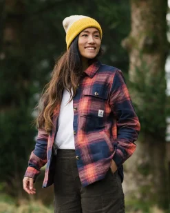 Shirts|Shirts|Passenger Stella Organic Cotton Long Sleeve Shirt - Rich Navy/ Red Ochre Check RichNavy/RedOchreCheck