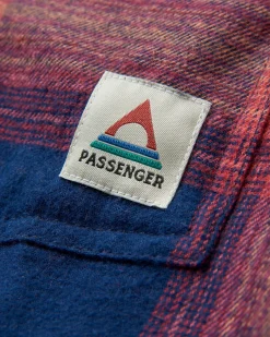 Shirts|Shirts|Passenger Stella Organic Cotton Long Sleeve Shirt - Rich Navy/ Red Ochre Check RichNavy/RedOchreCheck