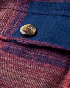 Shirts|Shirts|Passenger Stella Organic Cotton Long Sleeve Shirt - Rich Navy/ Red Ochre Check RichNavy/RedOchreCheck