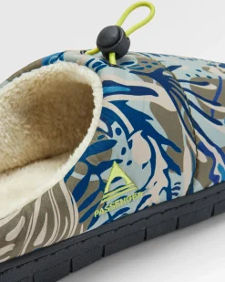 Footwear|Footwear|Passenger Step Out Slipper - Abstract Seaweed Pistachio AbstractSeaweedPistachio
