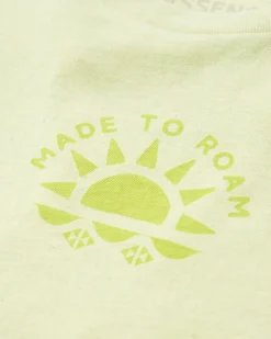 T-Shirts & Tank Tops|Passenger Sunburst Organic T-Shirt - Soft Lime Juice SoftLimeJuice