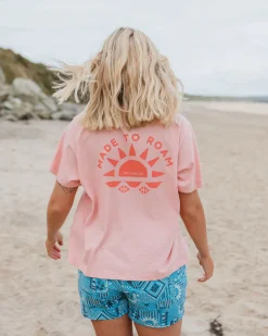 T-Shirts & Tank Tops|Passenger Sunburst Organic T-Shirt - Soft Shell Pink SoftShellPink