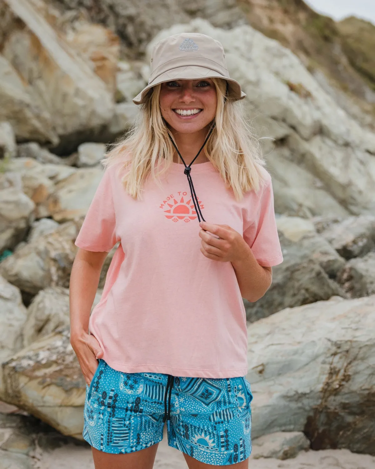 T-Shirts & Tank Tops|Passenger Sunburst Organic T-Shirt - Soft Shell Pink SoftShellPink