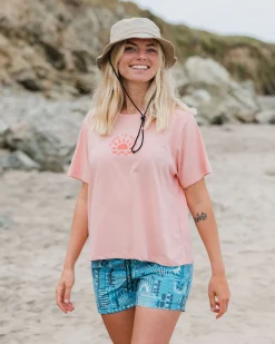 T-Shirts & Tank Tops|Passenger Sunburst Organic T-Shirt - Soft Shell Pink SoftShellPink