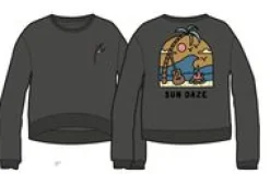 Sweatshirts|Passenger Sundaze Recycled Cotton Sweatshirt - Charcoal