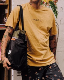 T-Shirts & Tank Tops|T-Shirts & Tank Tops|Passenger Sundown Recycled Cotton T-Shirt - Mustard Gold MustardGold