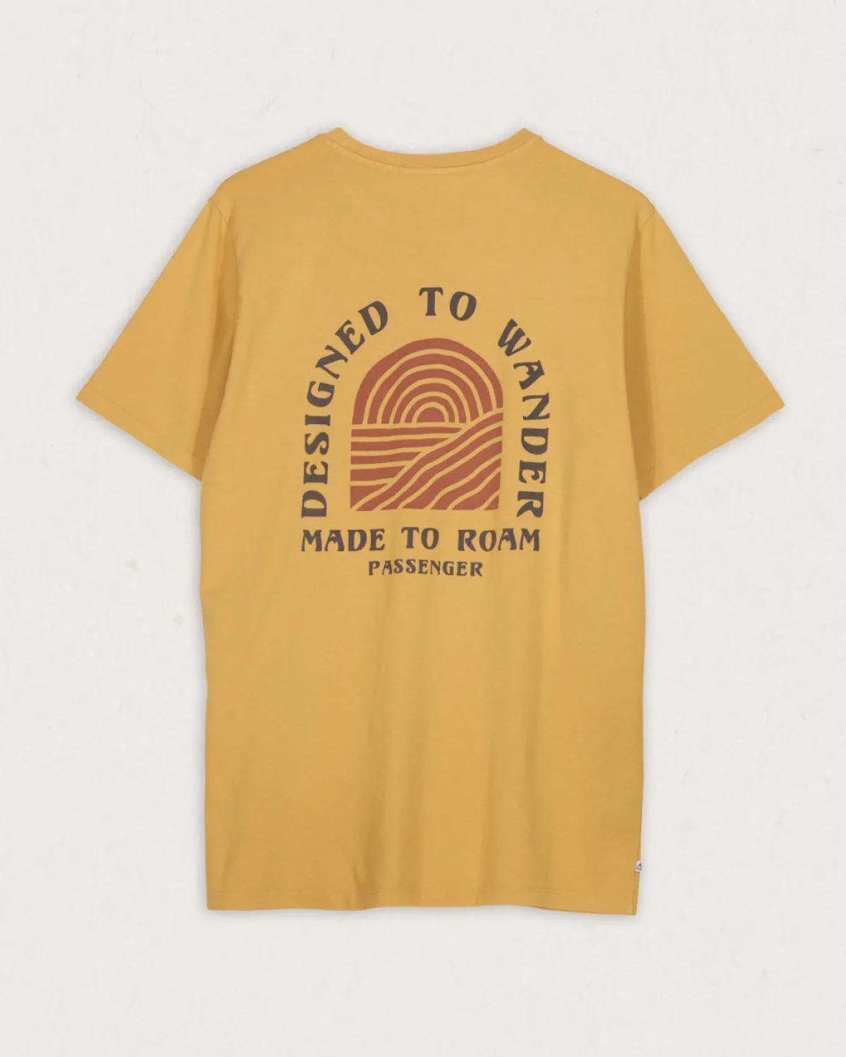 T-Shirts & Tank Tops|T-Shirts & Tank Tops|Passenger Sundown Recycled Cotton T-Shirt - Mustard Gold MustardGold