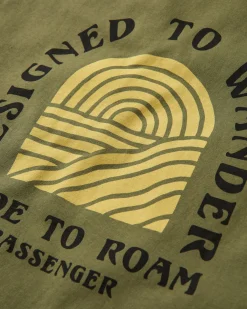 T-Shirts & Tank Tops|T-Shirts & Tank Tops|Passenger Sundown Recycled Cotton T-Shirt - Khaki Green KhakiGreen