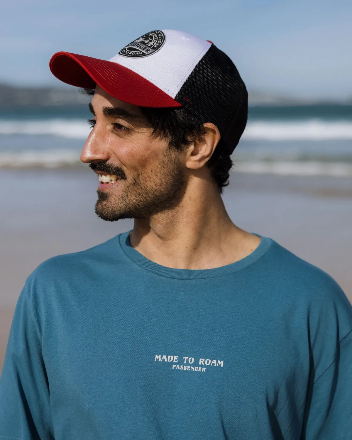 T-Shirts & Tank Tops|T-Shirts & Tank Tops|Passenger Sundown Recycled Cotton T-Shirt - Blue Steel BlueSteel
