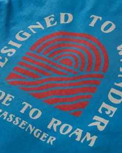 T-Shirts & Tank Tops|T-Shirts & Tank Tops|Passenger Sundown Recycled Cotton T-Shirt - Blue Steel BlueSteel