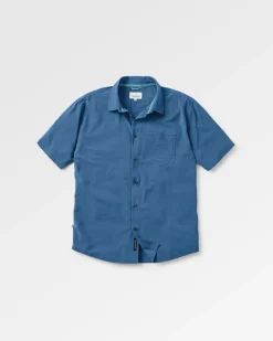Shirts|Passenger Sundowner Stretch Short Sleeve Shirt - Tidal Blue TidalBlue