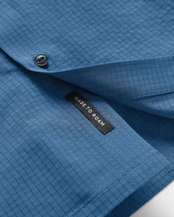 Shirts|Passenger Sundowner Stretch Short Sleeve Shirt - Tidal Blue TidalBlue