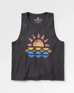 Tops & T-Shirts|Tank Tops|Passenger Sunray Recycled Cotton Tank Top - Black
