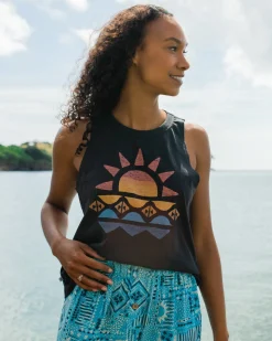 Tops & T-Shirts|Tank Tops|Passenger Sunray Recycled Cotton Tank Top - Black