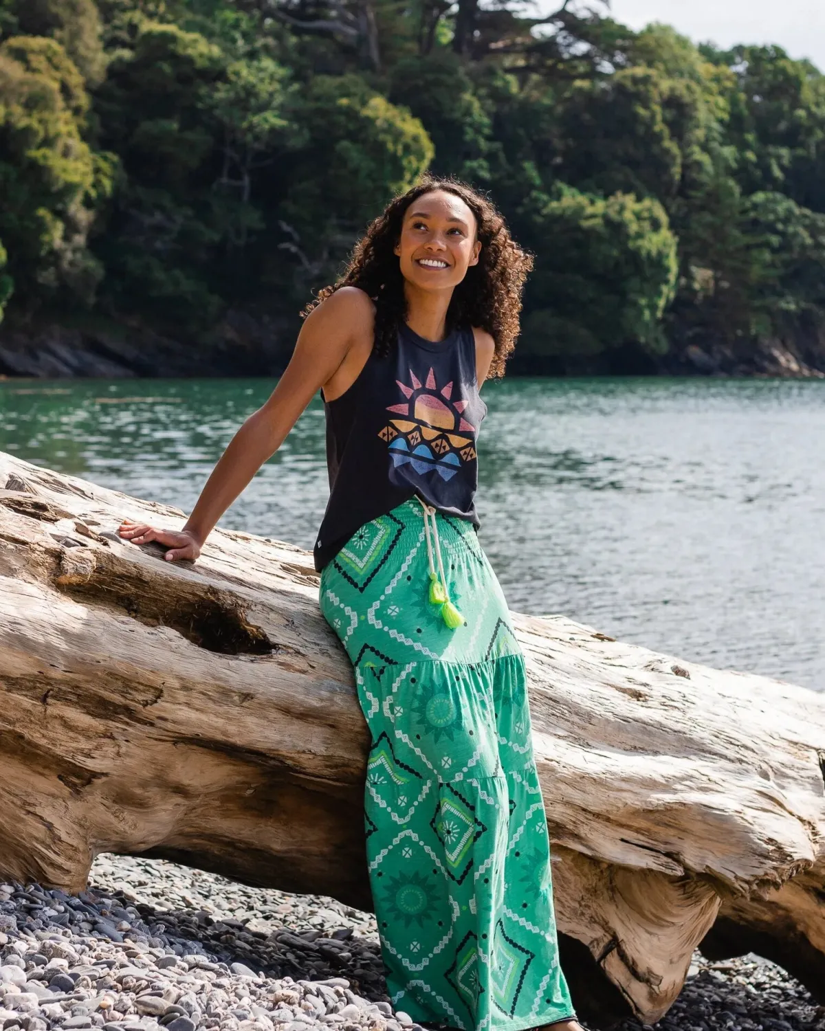 Tops & T-Shirts|Tank Tops|Passenger Sunray Recycled Cotton Tank Top - Black