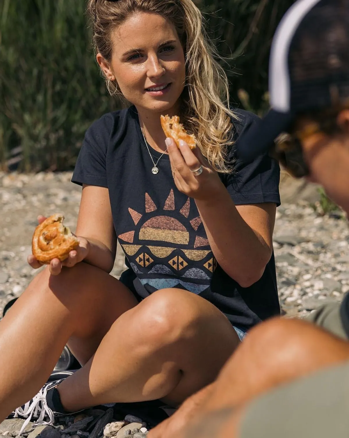 Tops & T-Shirts|Passenger Sunray Recycled Cotton T-Shirt - Black