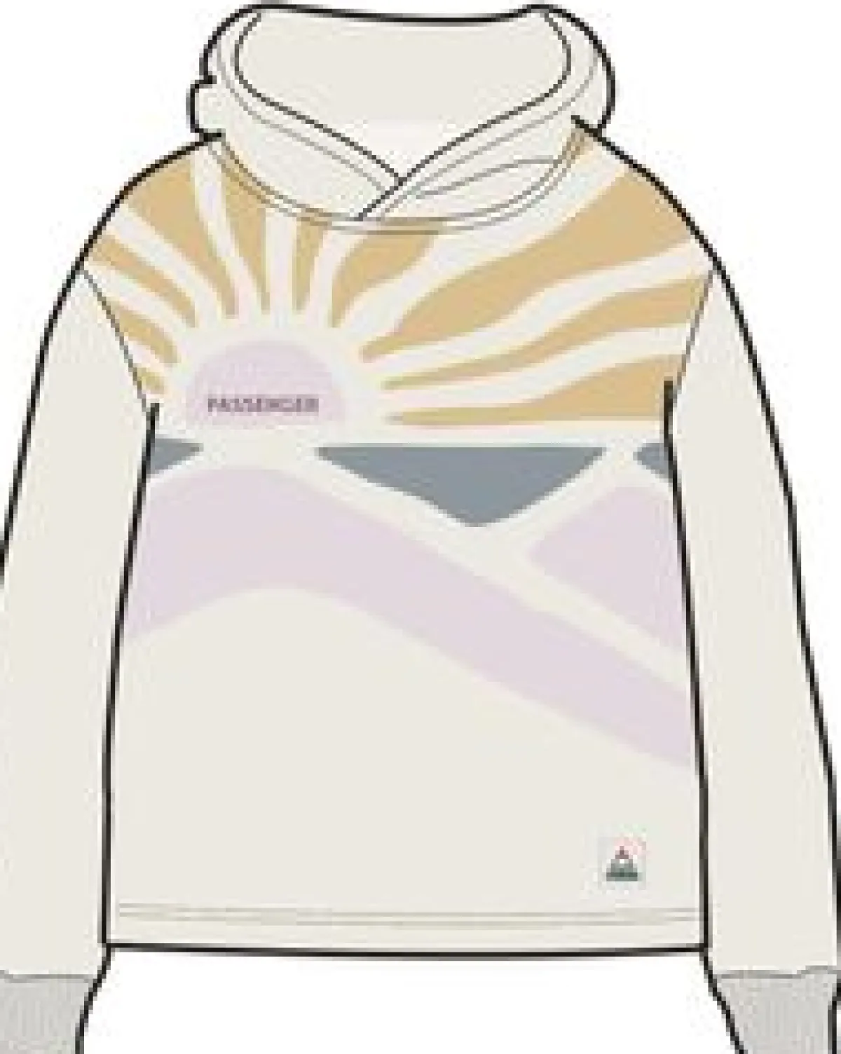 Hoodies|Passenger Sunsets Organic Cotton Hoodie - Marshmallow