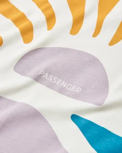 T-Shirts & Tank Tops|Tops & T-Shirts|Passenger Sunsets Organic Cotton Long Sleeve T-Shirt - Marshmallow