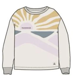 Sweatshirts|Hoodies & Sweatshirts|Passenger Sunsets Organic Cotton Sweatshirt - Marshmallow