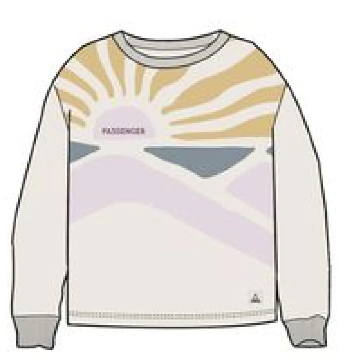 Sweatshirts|Hoodies & Sweatshirts|Passenger Sunsets Organic Cotton Sweatshirt - Marshmallow