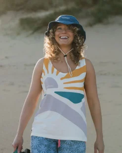 Tank Tops|Passenger Sunsets Organic Cotton Tank Top - Marshmallow