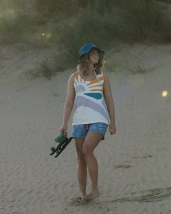 Tank Tops|Passenger Sunsets Organic Cotton Tank Top - Marshmallow