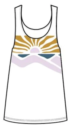 Tank Tops|Passenger Sunsets Organic Cotton Tank Top - Marshmallow