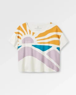 T-Shirts & Tank Tops|Tops & T-Shirts|Passenger Sunsets Organic Cotton T-Shirt - Marshmallow