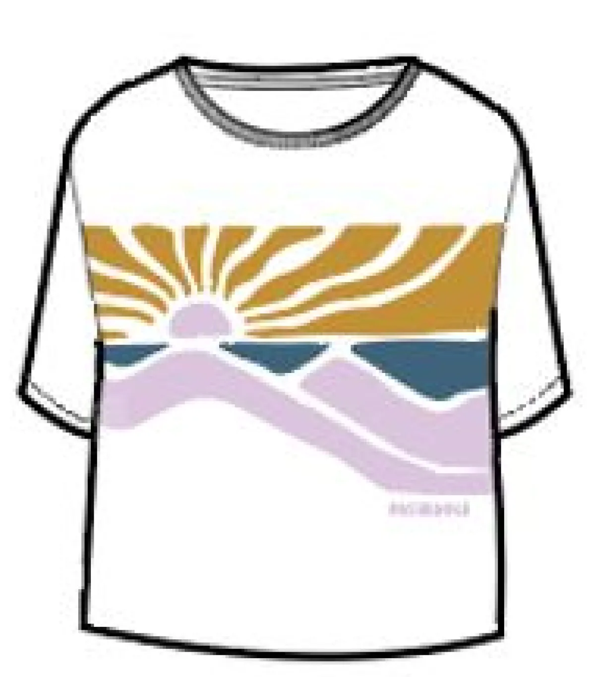 T-Shirts & Tank Tops|Tops & T-Shirts|Passenger Sunsets Organic Cotton T-Shirt - Marshmallow