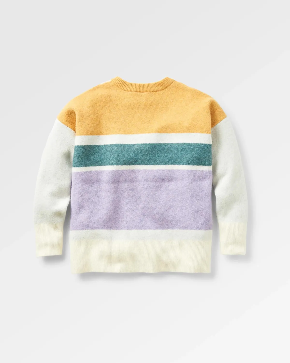 Knitwear|Sweaters|Passenger Sunsets Recycled Oversized Knitted Sweater - Marshmallow