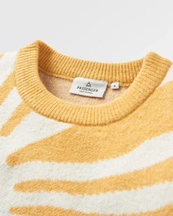 Knitwear|Sweaters|Passenger Sunsets Recycled Oversized Knitted Sweater - Marshmallow
